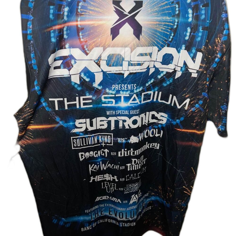 XL - Excision The Stadium Rave Line Up T Shirt
